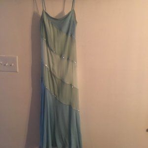 Betsey Johnson Beaded Midi Color Block Dress